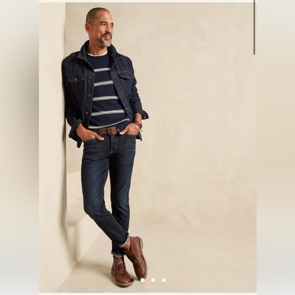 Washed Indigo Slim Travel Jean